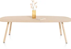 NIORA eetkamertafel 270 x 120 cm - deens ovaal - naturel eiken