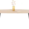 NIORA eetkamertafel 270 x 120 cm - deens ovaal - metalen poot