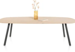 NIORA eetkamertafel 270 x 120 cm - deens ovaal - metalen poot