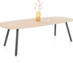 NIORA eetkamertafel 270 x 120 cm - deens ovaal - metalen poot
