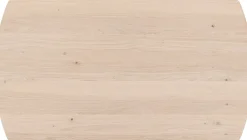 NIORA eetkamertafel 210 x 100 cm - metalen poot - grafiet