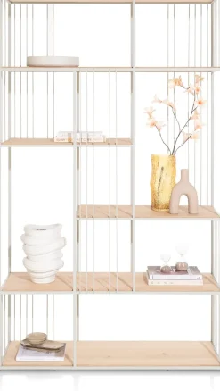 NIORA roomdivider 120 cm - zijdegrijs