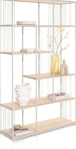 NIORA roomdivider 120 cm - zijdegrijs