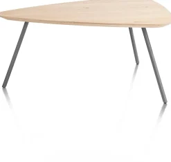 NIORA salontafel 85 x 77 cm - eiken fineer - grafiet