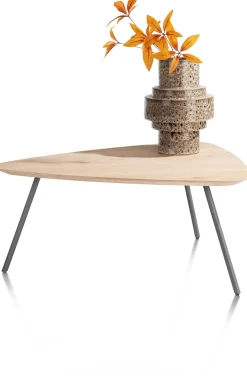 NIORA salontafel 85 x 77 cm - eiken fineer - grafiet