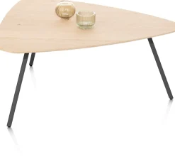 NIORA salontafel 85 x 77 cm - eiken fineer - grafiet
