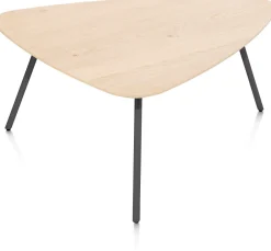 NIORA salontafel 85 x 77 cm - eiken fineer - grafiet