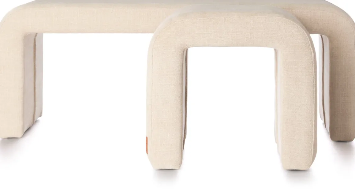 Noah bankje H47cm in kleur Crème shop je bij COCOmaison