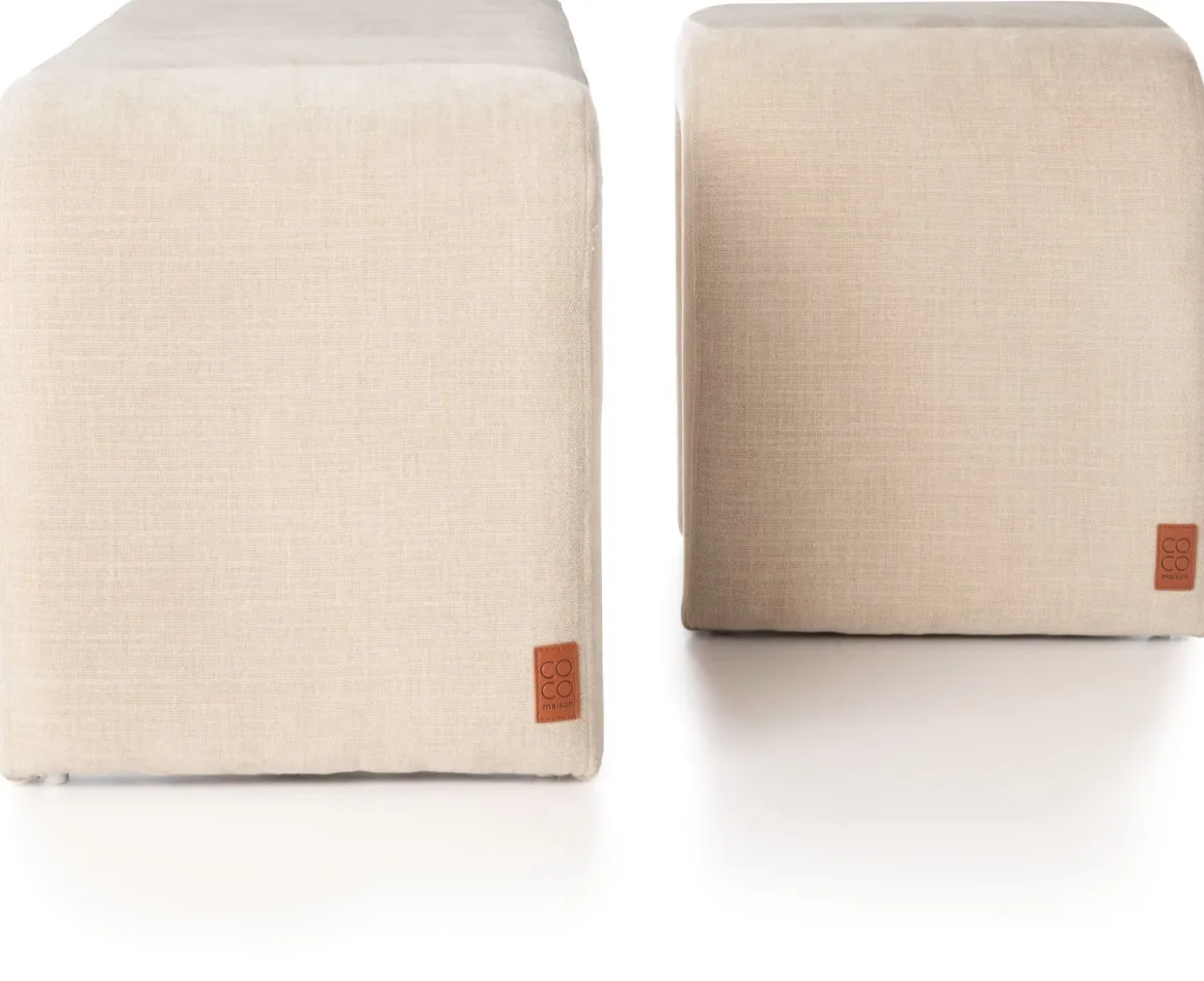 Noah bankje H47cm in kleur Crème shop je bij COCOmaison