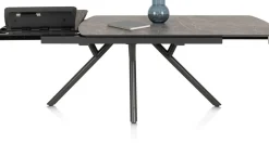 Novello uitschuiftafel 200 x 100 cm in de kleur Lichtgrijs - XOOON