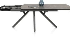 Novello uitschuiftafel 200 x 100 cm in de kleur Lichtgrijs - XOOON