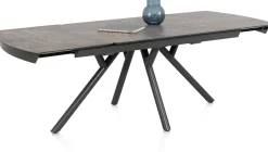 Novello uitschuiftafel 200 x 100 cm in de kleur Lichtgrijs - XOOON