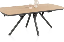 Novello uitschuiftafel 170 x 100 cm in de kleur Naturel - XOOON