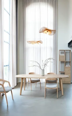 ODDA eetkamertafel 260 x 110 cm - Deens ovaal - naturel eiken