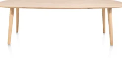 ODDA eetkamertafel 260 x 110 cm - Deens ovaal - naturel eiken
