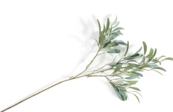 Olive Leaf Spray H82cm kunstbloem in de kleur Groen