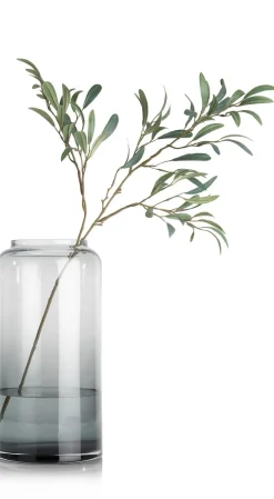 Olive Leaf Spray H82cm kunstbloem in de kleur Groen