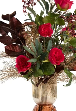 Olive Leaf Spray H82cm kunstbloem in de kleur Groen