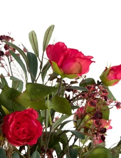 Olive Leaf Spray H82cm kunstbloem in de kleur Groen