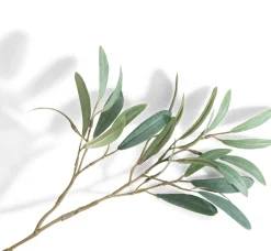 Olive Leaf Spray H82cm kunstbloem in de kleur Groen