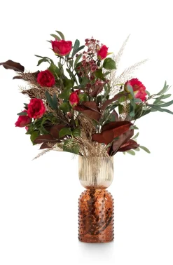 Olive Leaf Spray H82cm kunstbloem in de kleur Groen