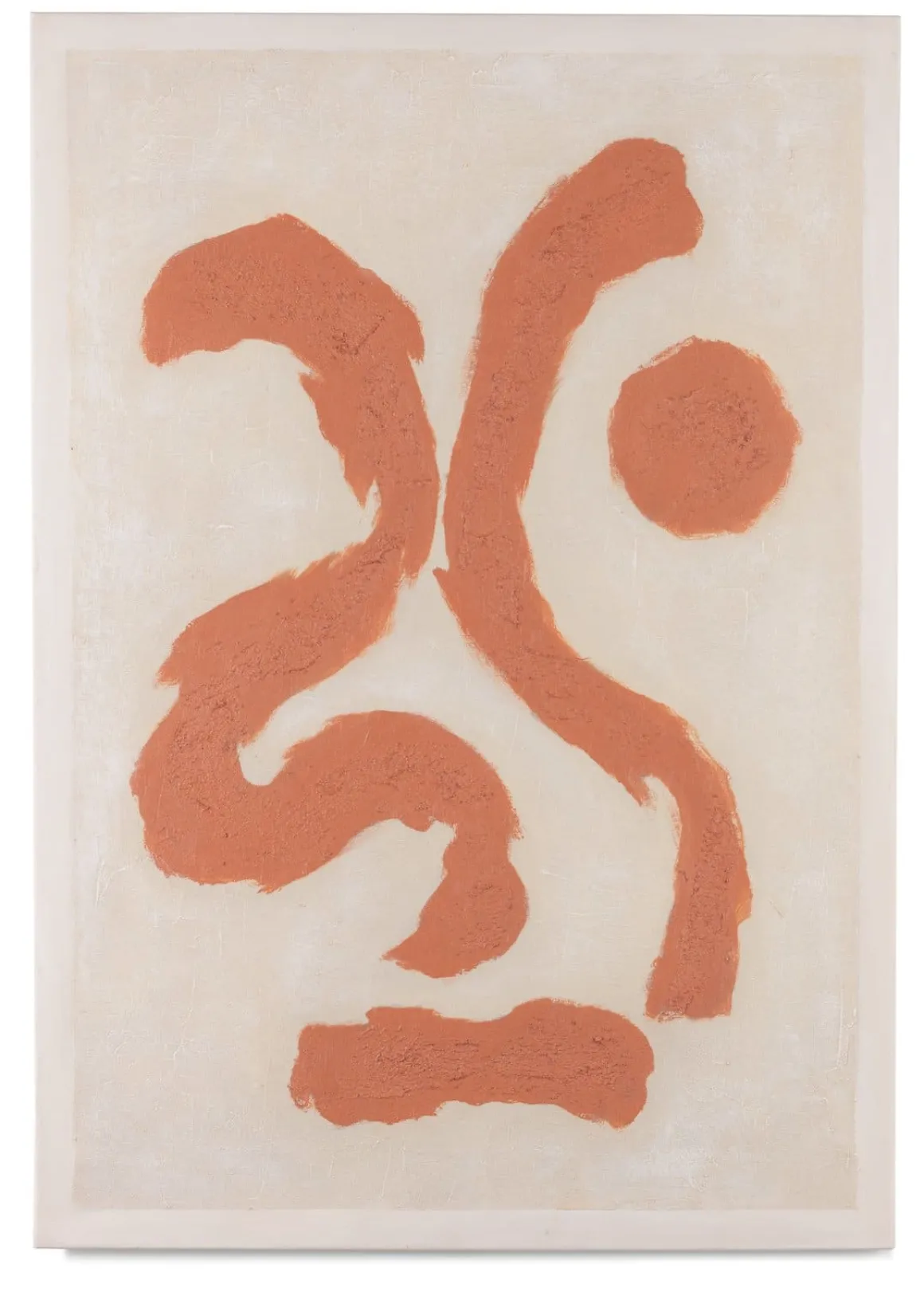 Organic Abstract schilderijen in de kleur Oranje - COCOmaison