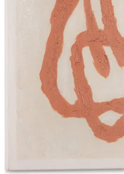 Organic Abstract schilderijen in de kleur Oranje - COCOmaison