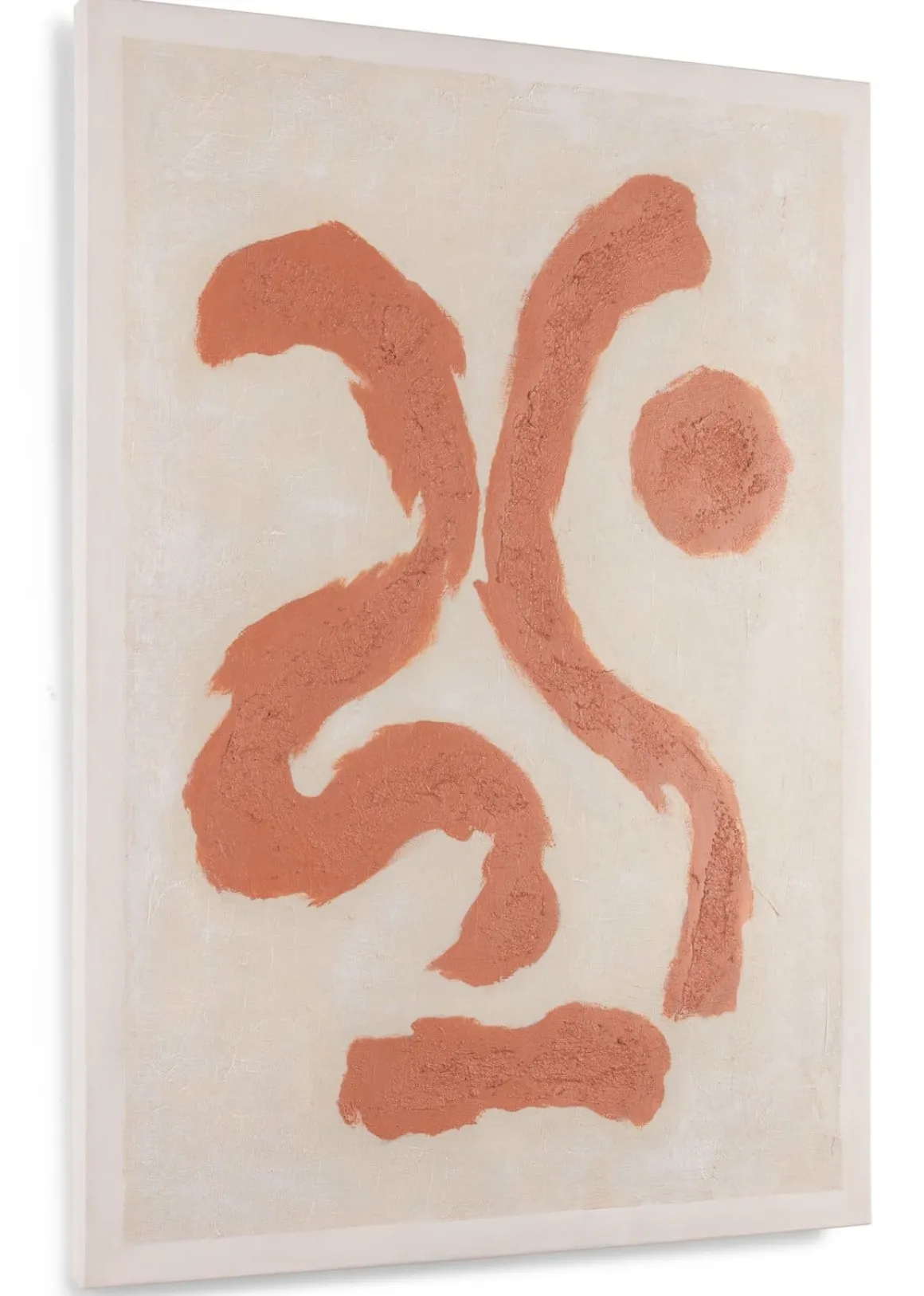 Organic Abstract schilderijen in de kleur Oranje - COCOmaison