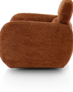 Ostia, draaifauteuil stof Derby - koper