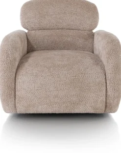 Ostia, draaifauteuil stof Derby - beige