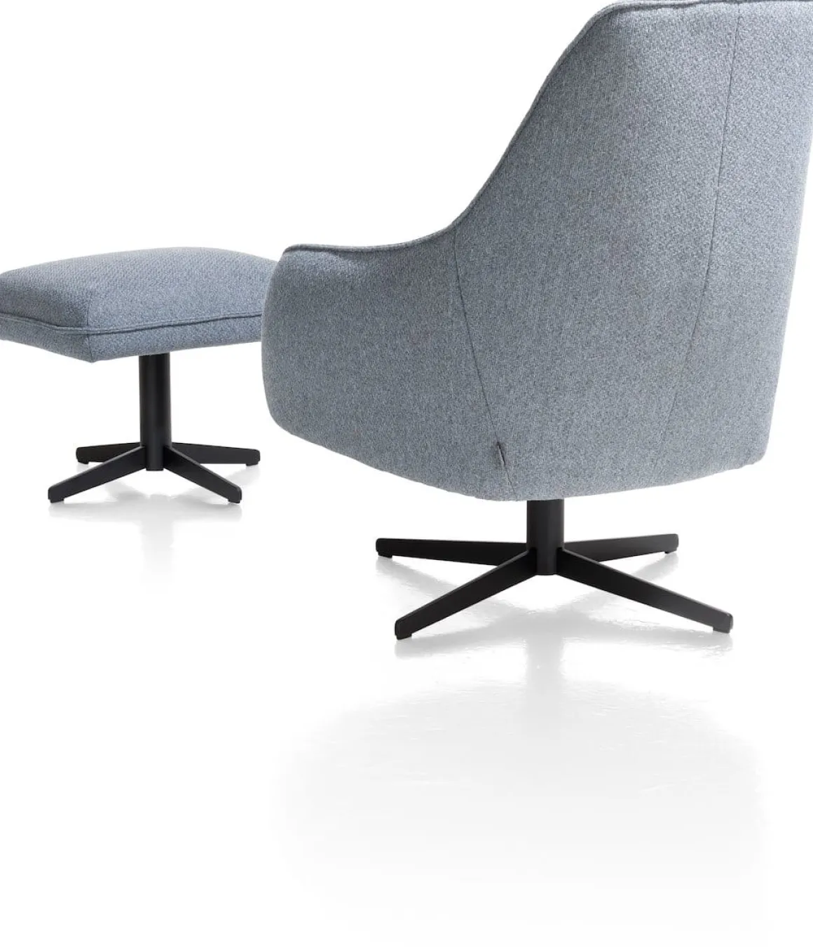 Oviedo fauteuil met combistof en hoge rug