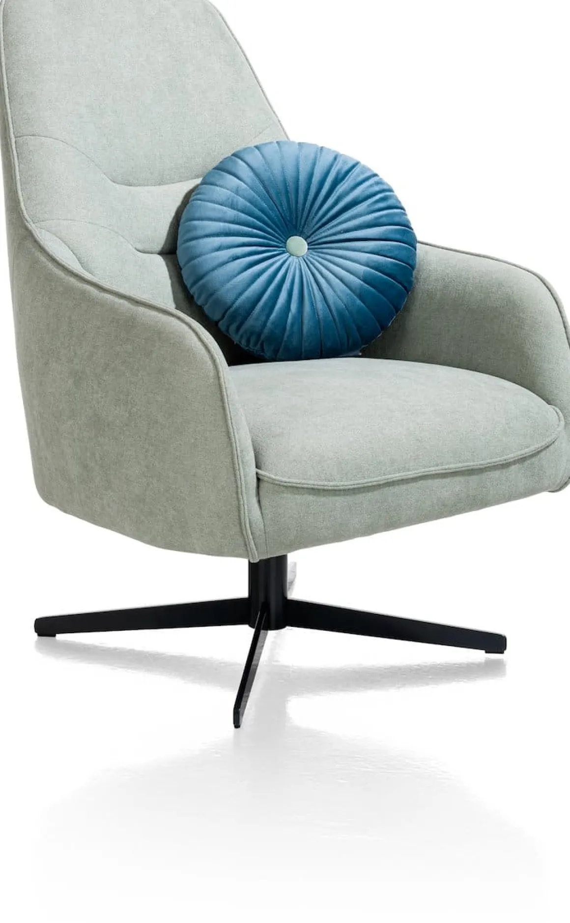 Oviedo fauteuil met combistof en hoge rug