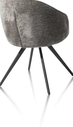 OWEN armstoel 4-poots zwart (ROB) - draaibaar - XOOON