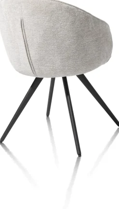 OWEN armstoel 4-poots zwart (ROB) - draaibaar - XOOON