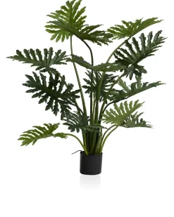 Philodendron Selloum kunstplant (H125cm) in de kleur Groen