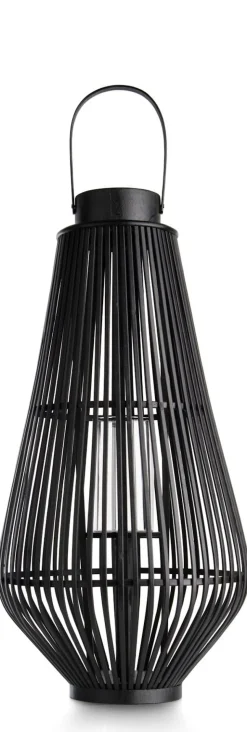 Philou windlicht H70,5cm in de kleur Zwart - COCOmaison