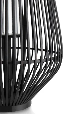 Philou windlicht H70,5cm in de kleur Zwart - COCOmaison