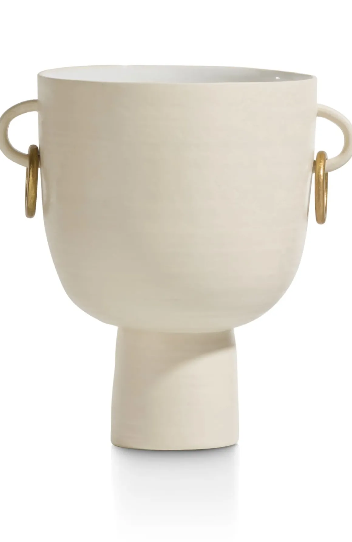 Presley vaas H25cm in de kleur Crème - COCOmaison