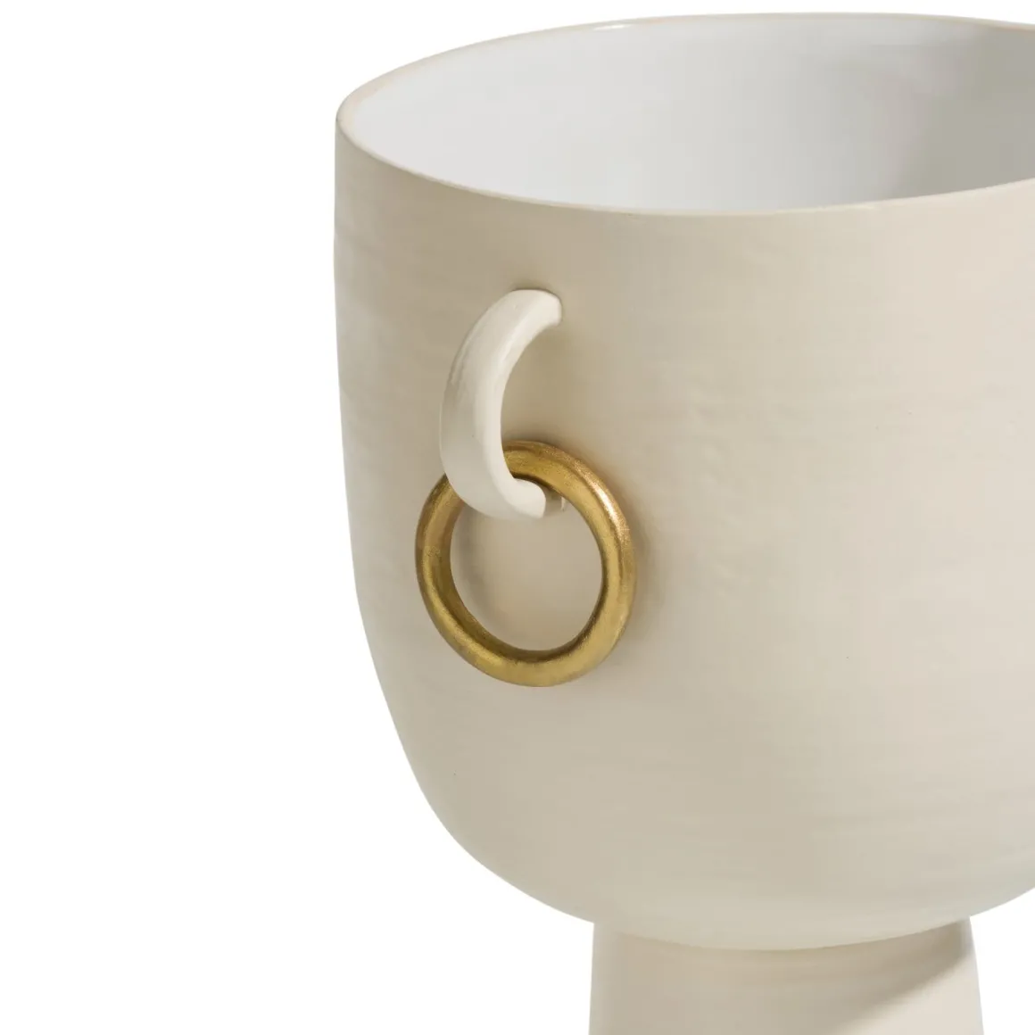 Presley vaas H25cm in de kleur Crème - COCOmaison