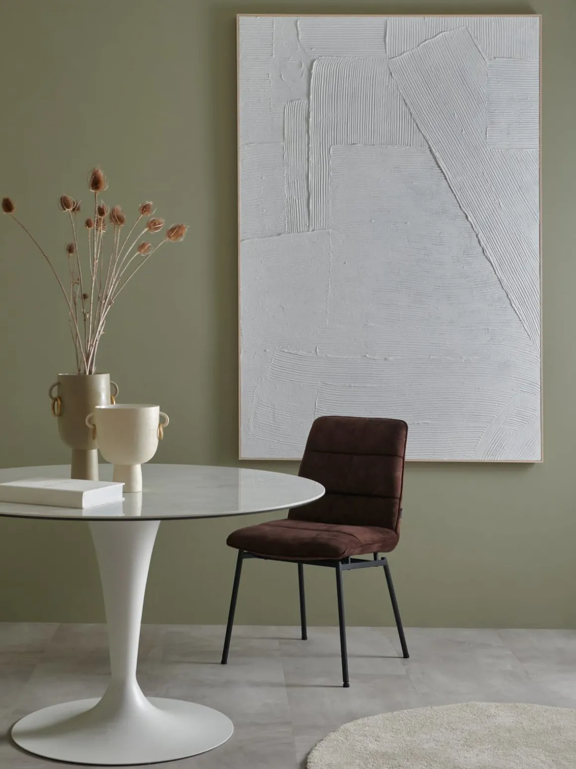 Presley vaas H34cm in de kleur Beige - COCOmaison