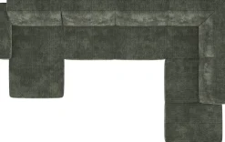 Puglia, Longchair links - 2,5 zits zonder armen - hoek - ottomane klein rechts