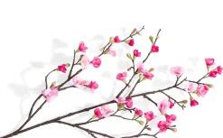 Qunince Spray H97cm kunstbloem in de kleur Roze - COCOmaison