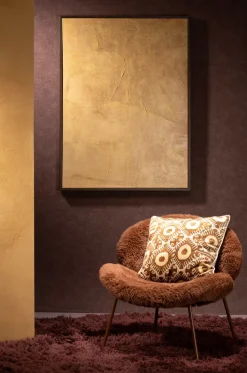 Raeven schilderij 90x120cm in kleur Okergeel shop je bij COCOmaison