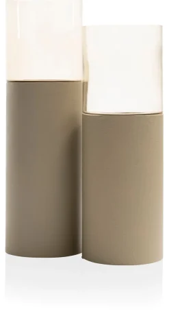 Reza windlicht (H84cm) in de kleur Taupe - COCOmaison