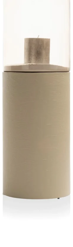 Reza windlicht (H74cm) in de kleur Taupe - COCOmaison