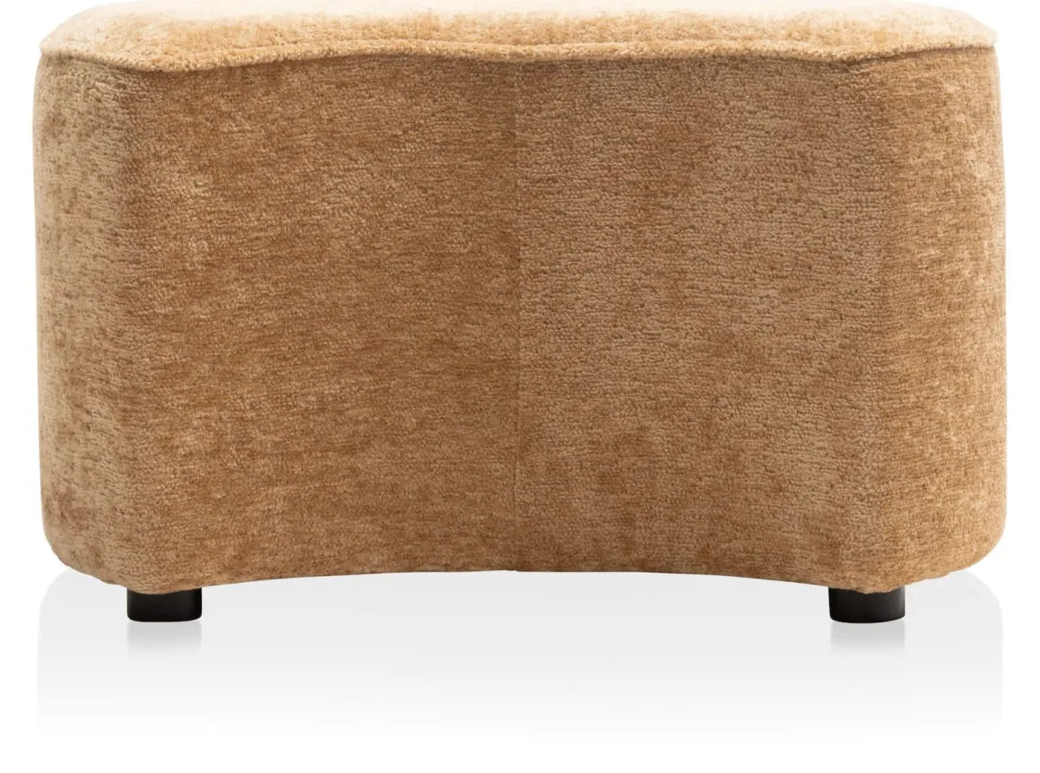 Roan poef maan (H44cm) in de kleur Oker - COCOmaison