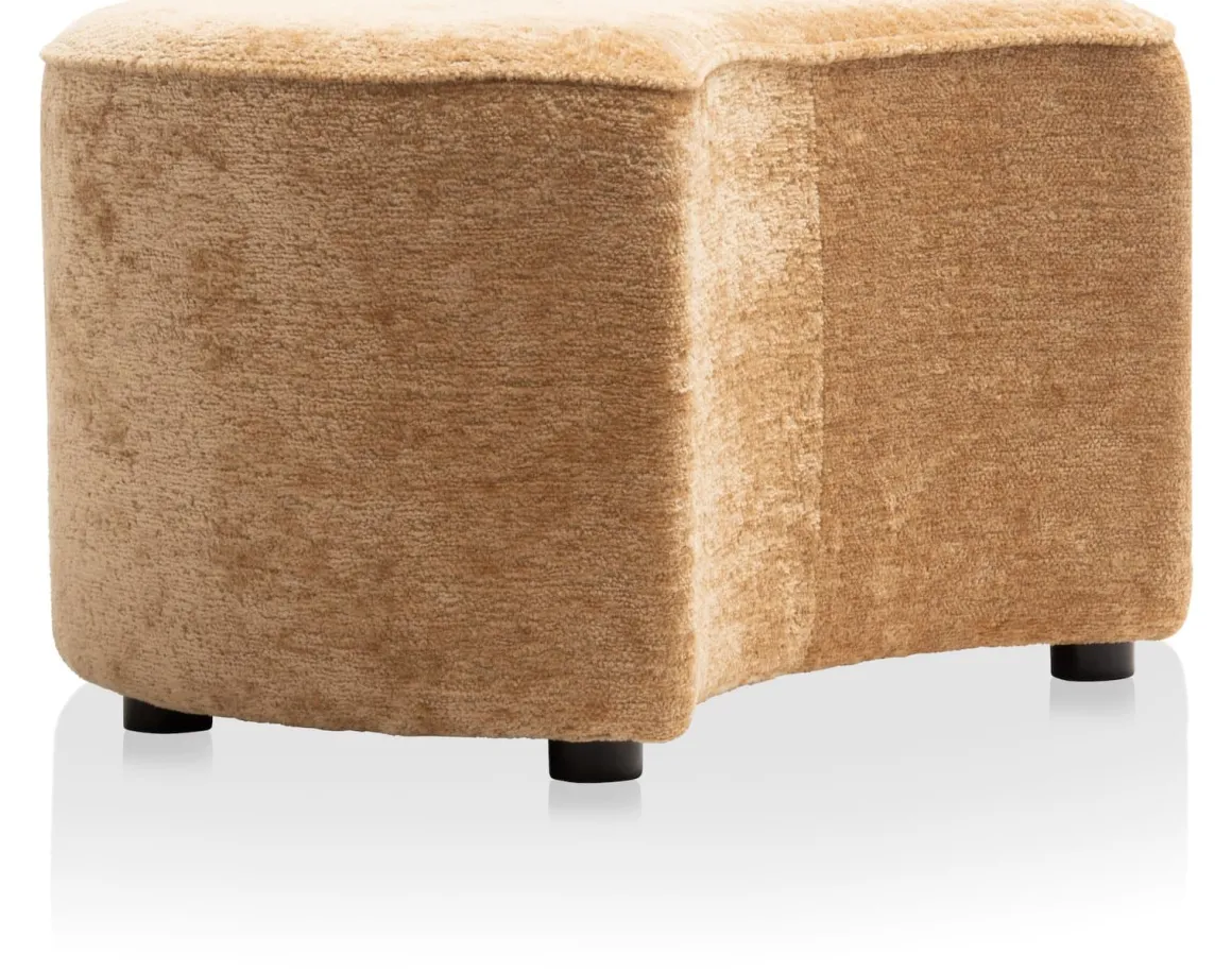 Roan poef maan (H44cm) in de kleur Oker - COCOmaison