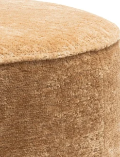 Roan poef rond (H44cm) in de kleur Oker - COCOmaison