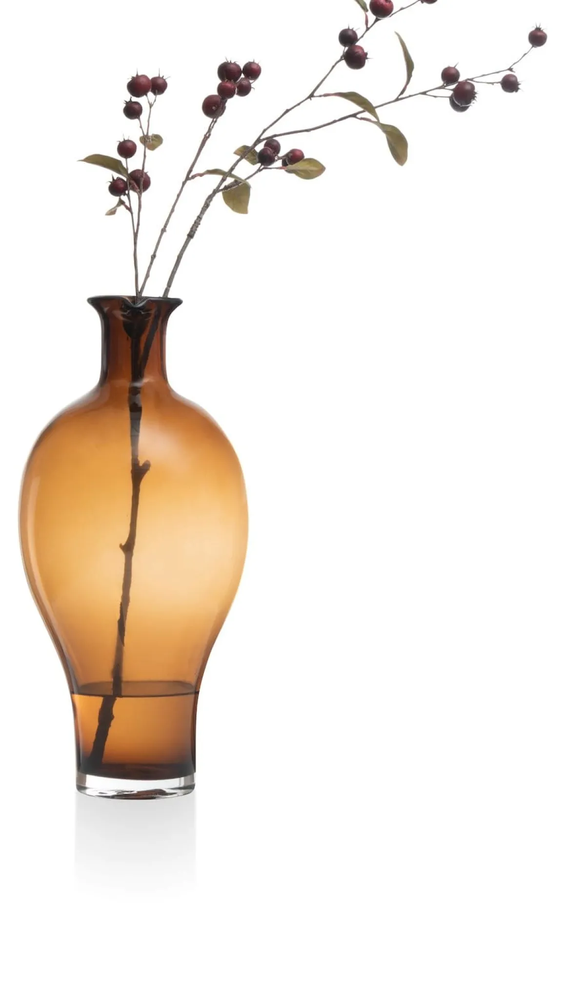 Sable vaas (H44cm) in de kleur Bruin - COCOmaison