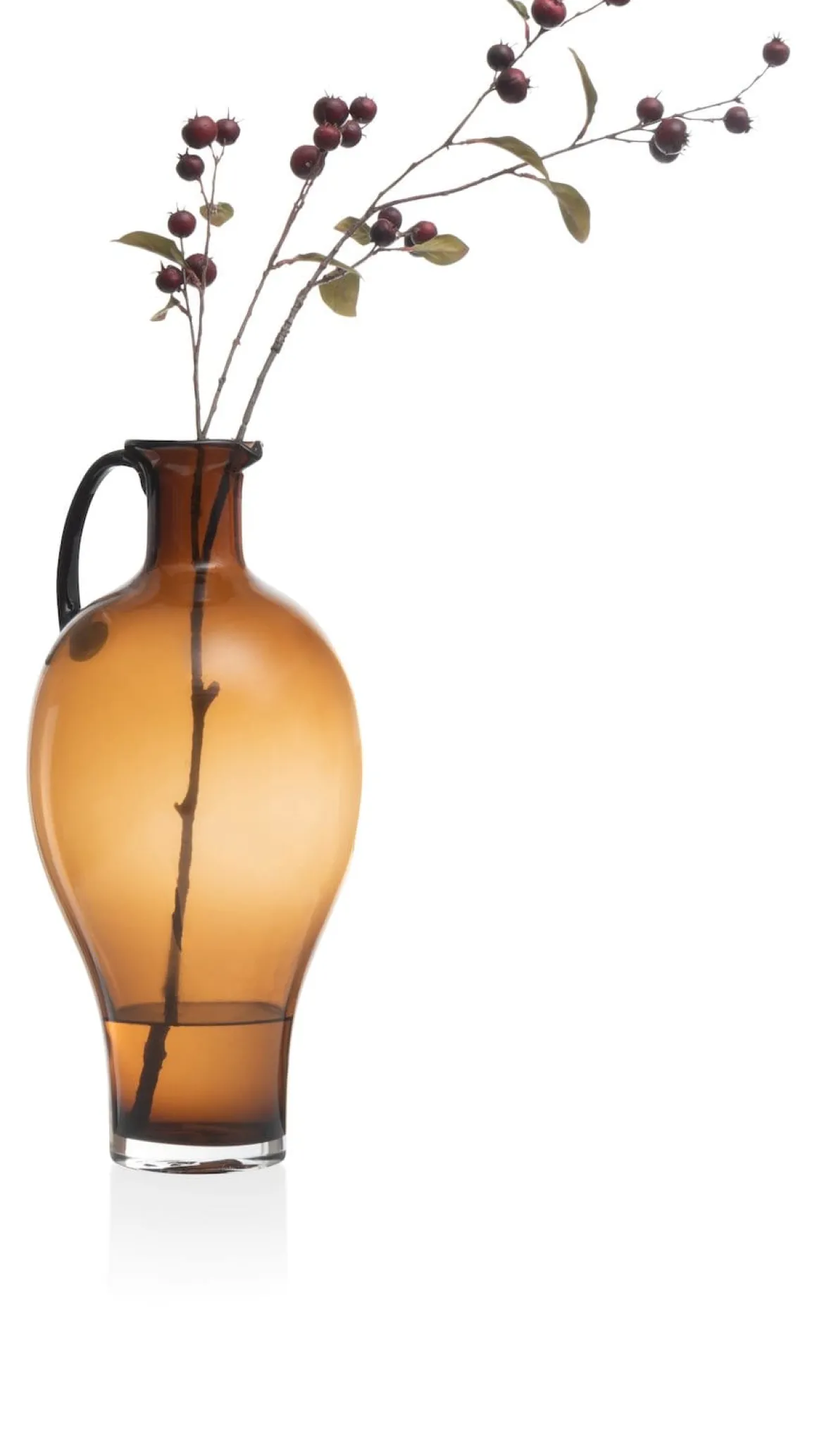 Sable vaas (H44cm) in de kleur Bruin - COCOmaison